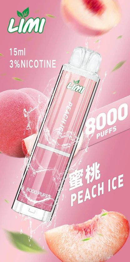 LIMI 8000 型發光款 15ml 驚人載油量 重塑續航天花板 絢麗發光燈條隨吸閃耀 Type-C 充電 極緻冰感水果口味 台灣現貨:圖片 2
