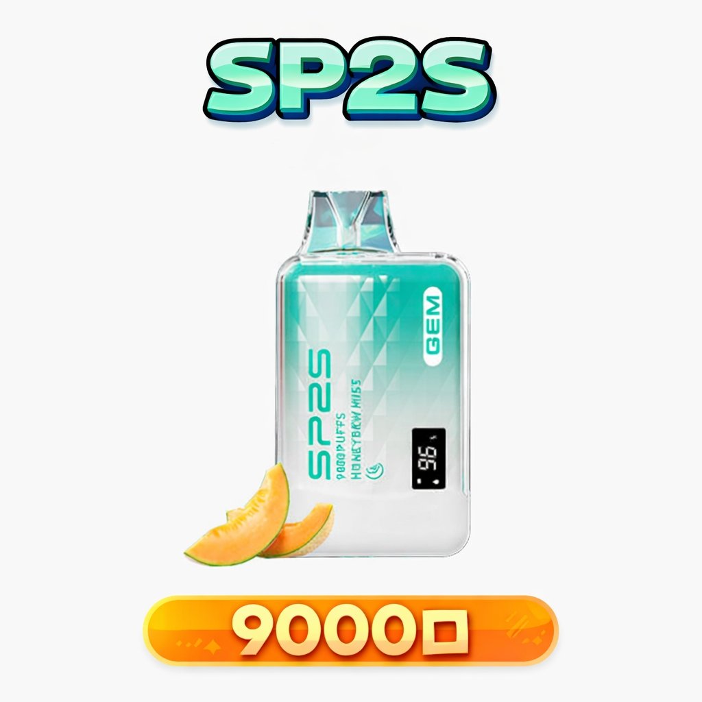 SP2S GEM 9000抽抛棄式 進化級智能芯片 確保每一口霧化精準細膩 600mAh 能量核心長效護航 全彩螢幕即時回饋 台灣現貨秒發